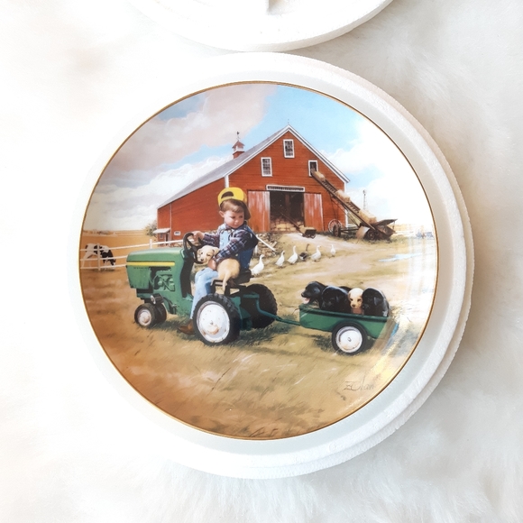 The Danbury Mint Other - The Danbury Mint | Tractor Ride Donald Zolan Plate